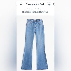 Abercrombie Women’s High Rise Vintage Flare Jean